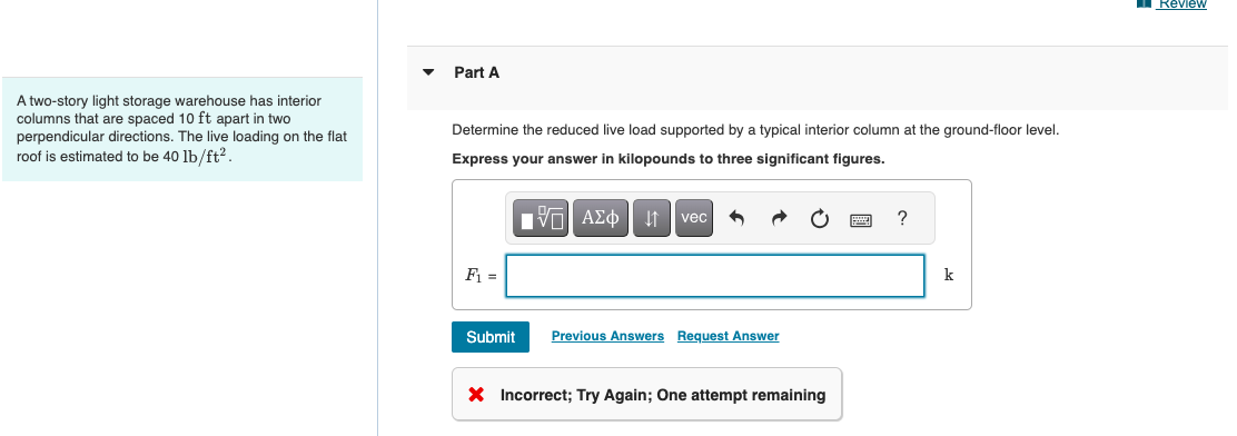 Part A A two - story light storage warehouse has