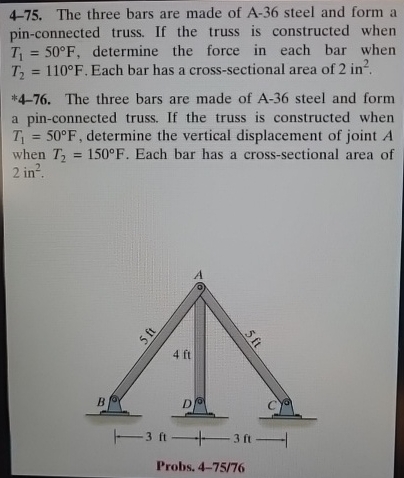 4 - 7 5 . The three bars are made of A - 3 6