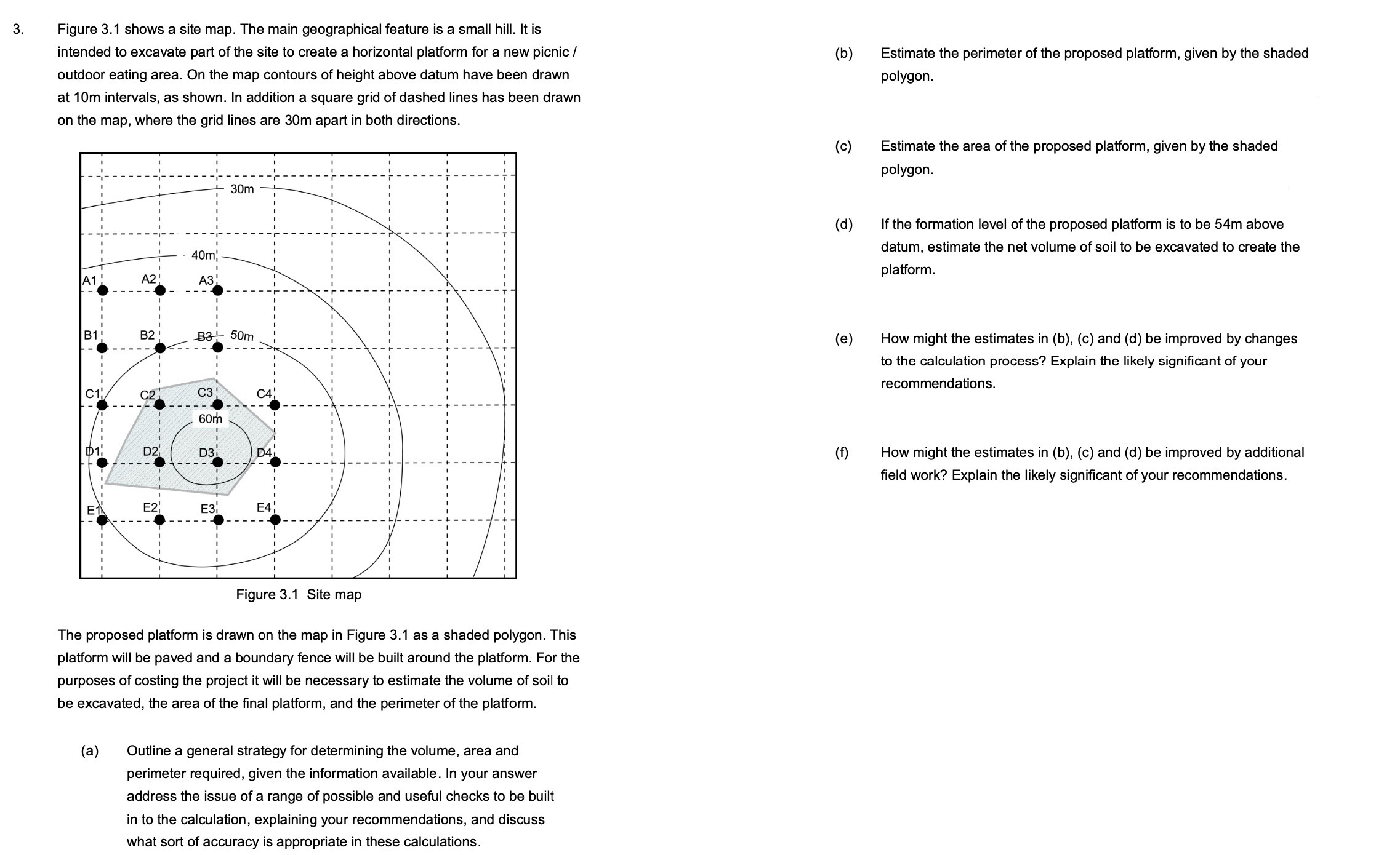 Figure 3 . 1 shows a site map. The main