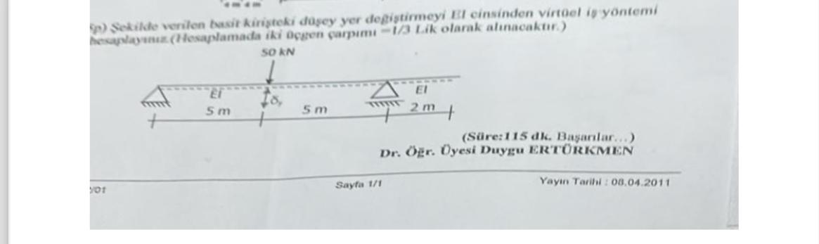 ekilde verilen basit kiri teki d ey yer De i
