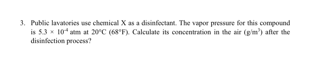 Public lavatories use chemical x as a
