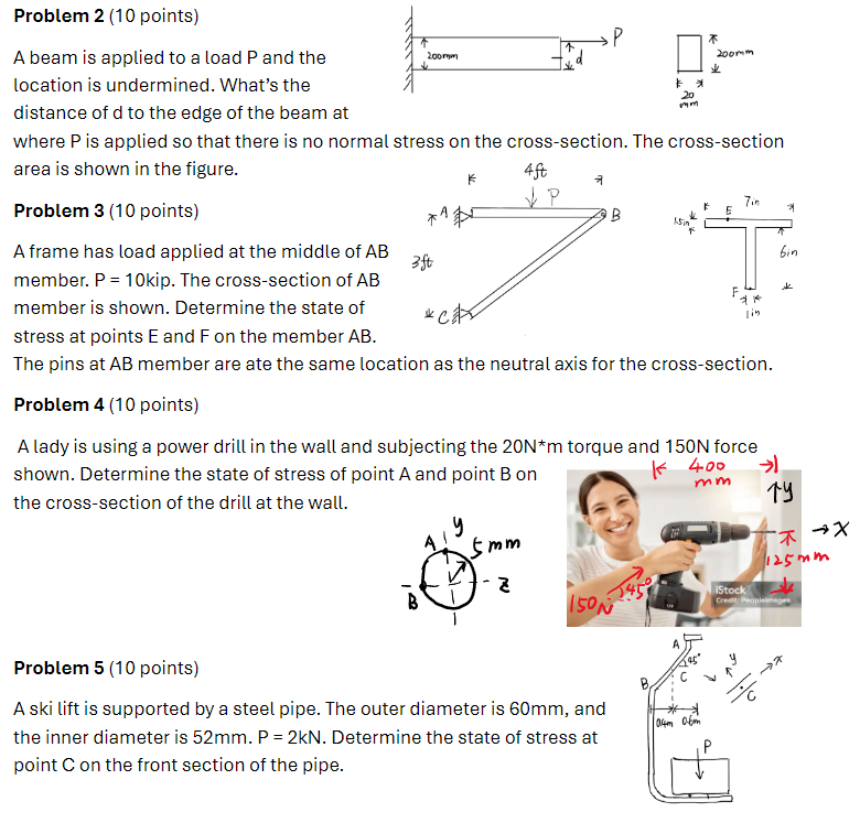 I really need help with Problems 2 , Problem 3 ,