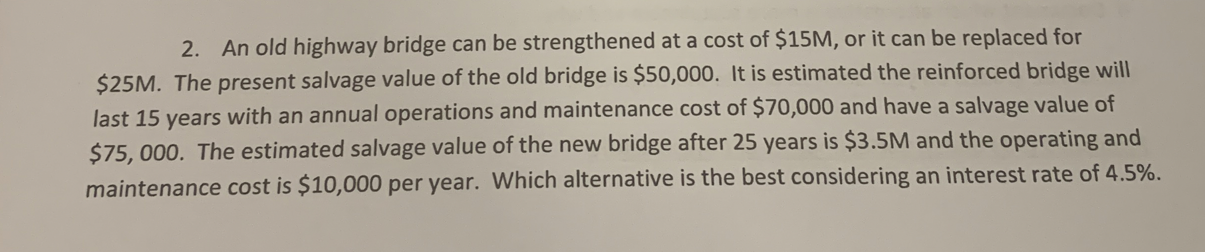 An old highway bridge can be strengthened at a