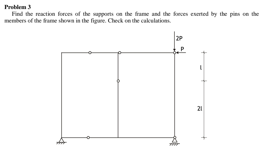 Theoretical Mechanics Task. Find the reaction