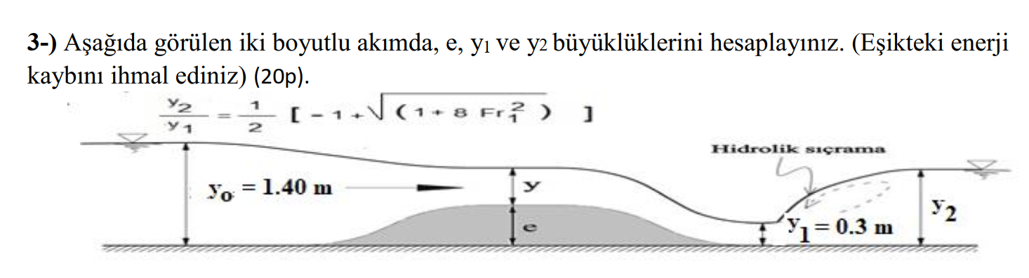 3 - ) A a da g r len iki boyutlu ak mda , e , y 1
