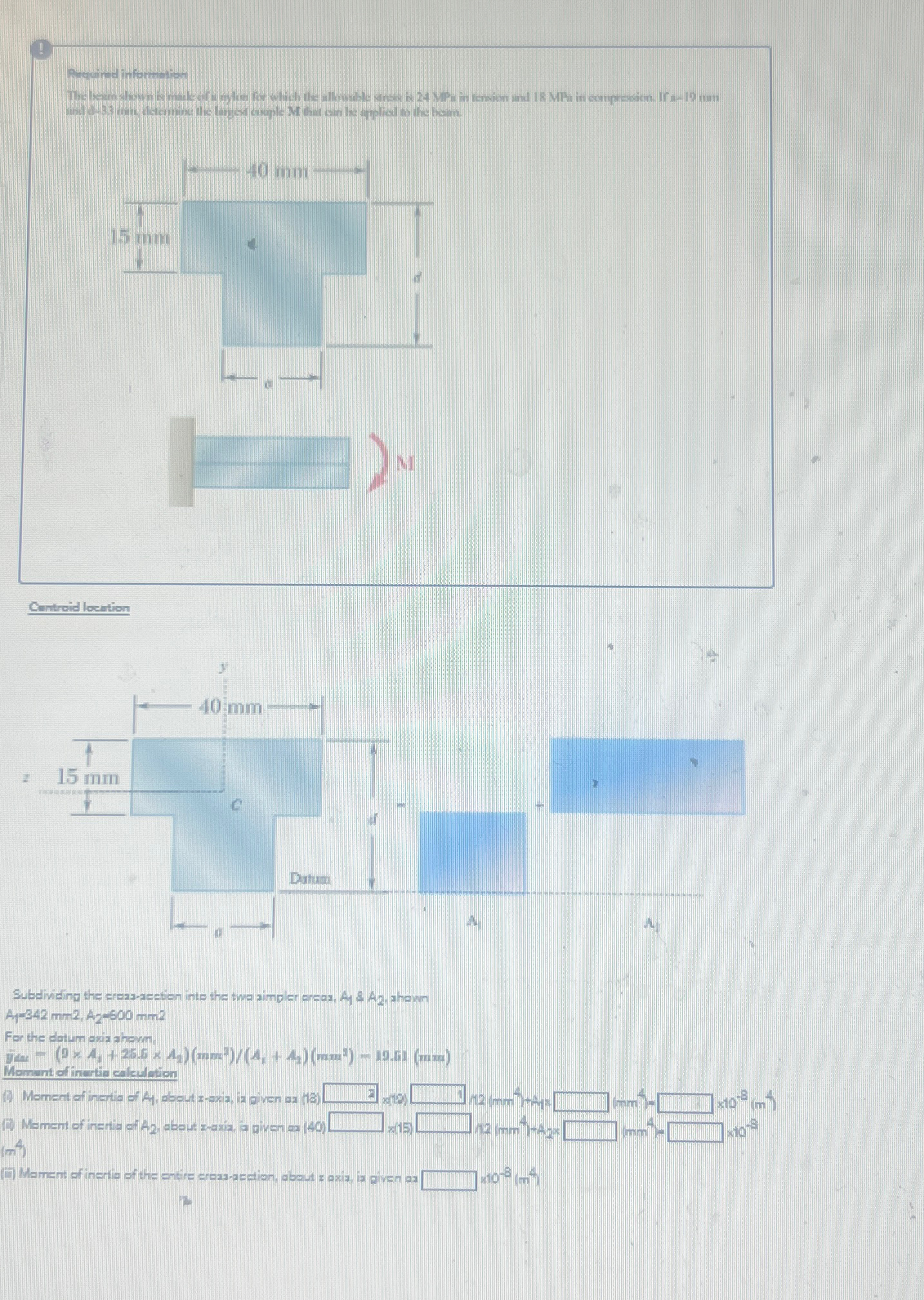 Antroid location Subdividing the crasascetion