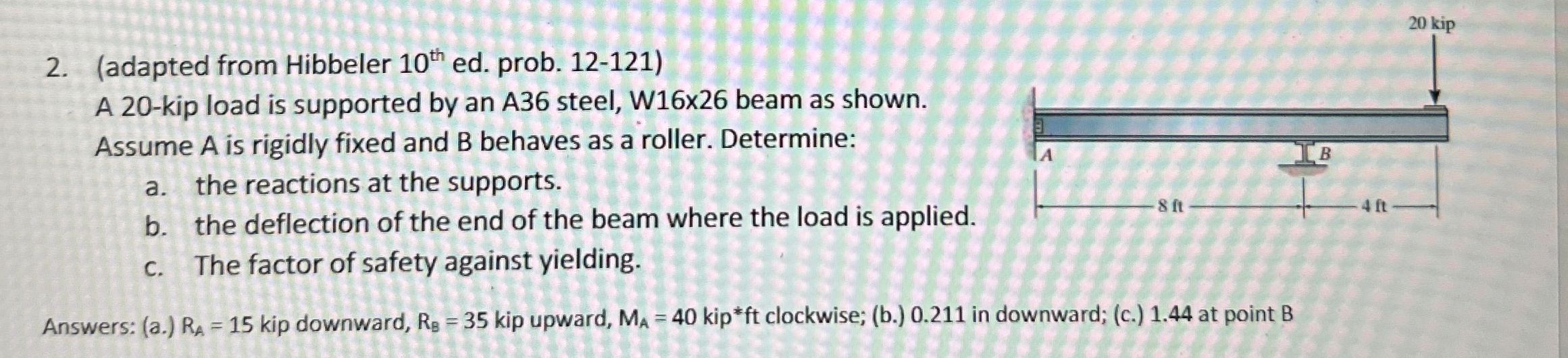 ( adapted from Hibbeler 1 0 t h ed . prob. 1 2 -