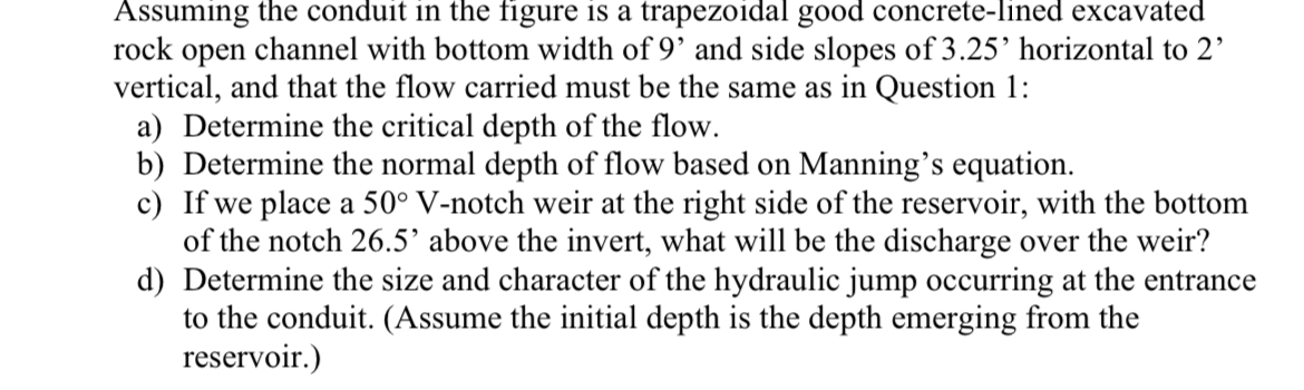 Assuming the conduit in the figure is a