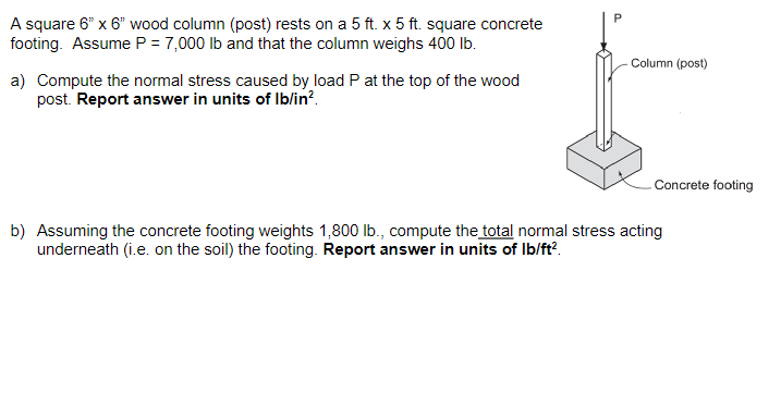 A square 6 inch 6 inch wood column ( post ) rests