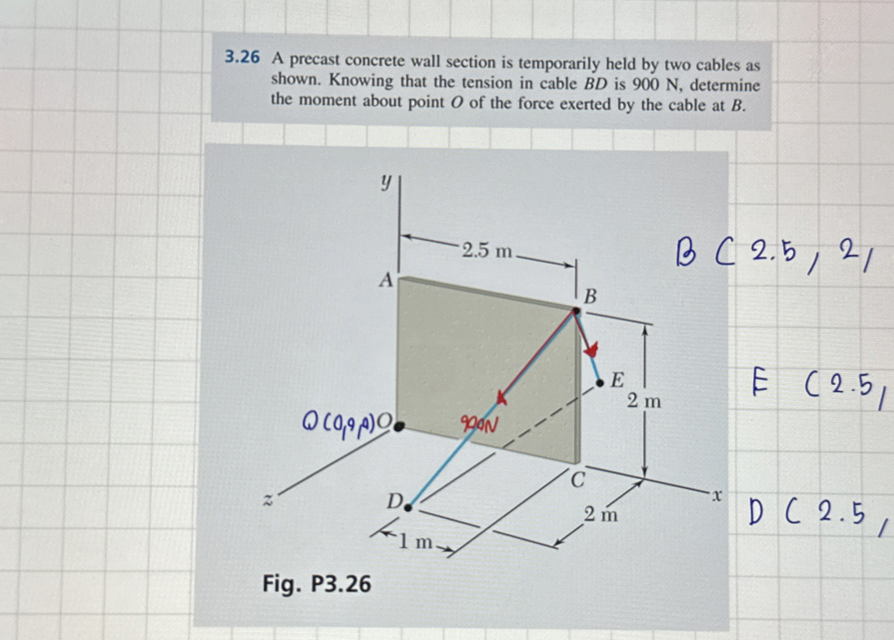 3 . 2 6 A precast concrete wall section is