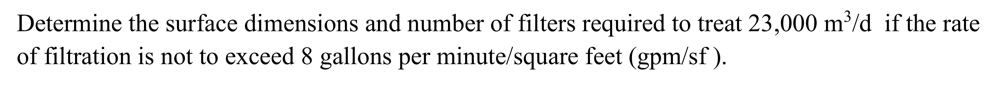 Determine the surface dimensions and number of