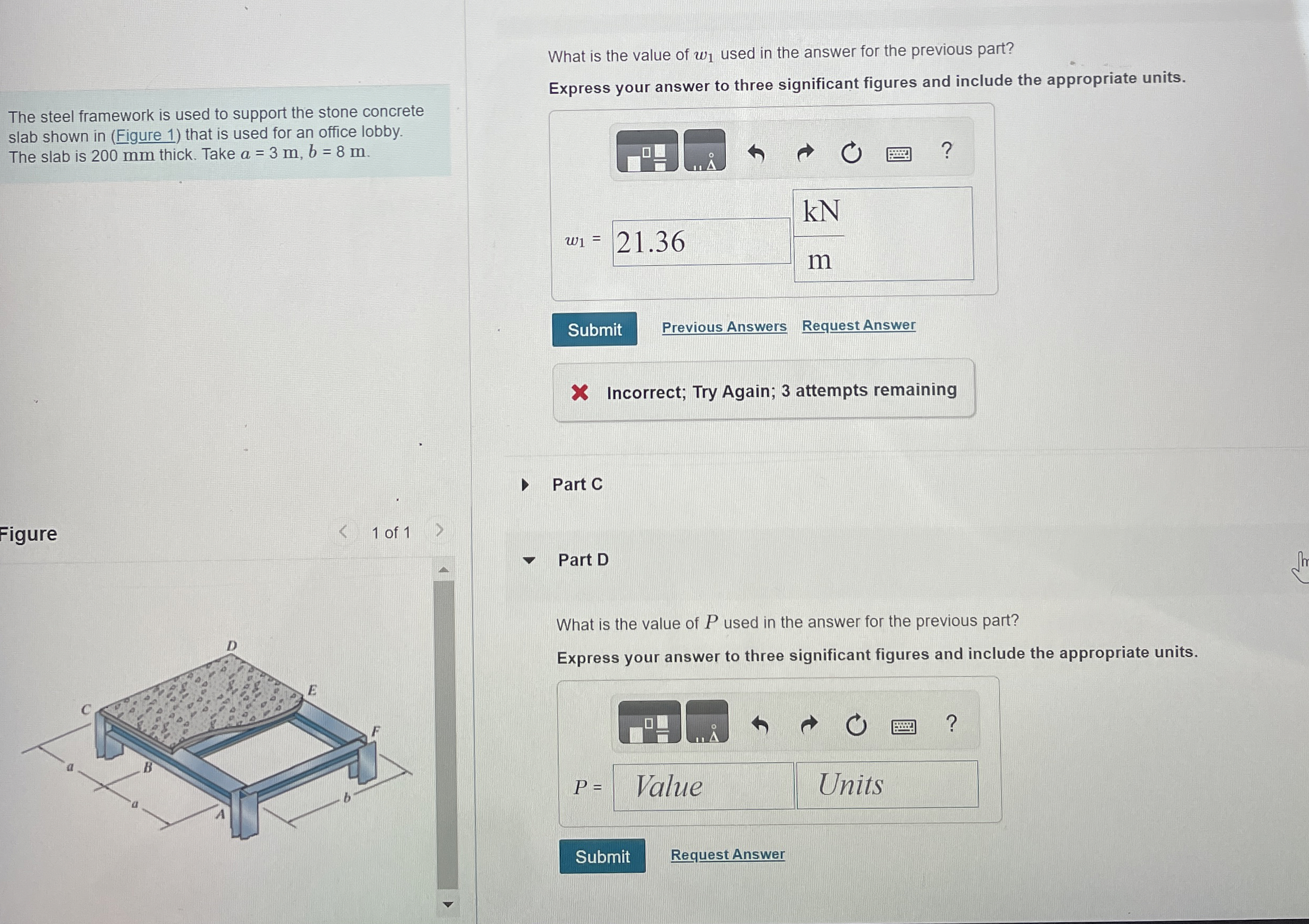 The steel framework is used to support the stone