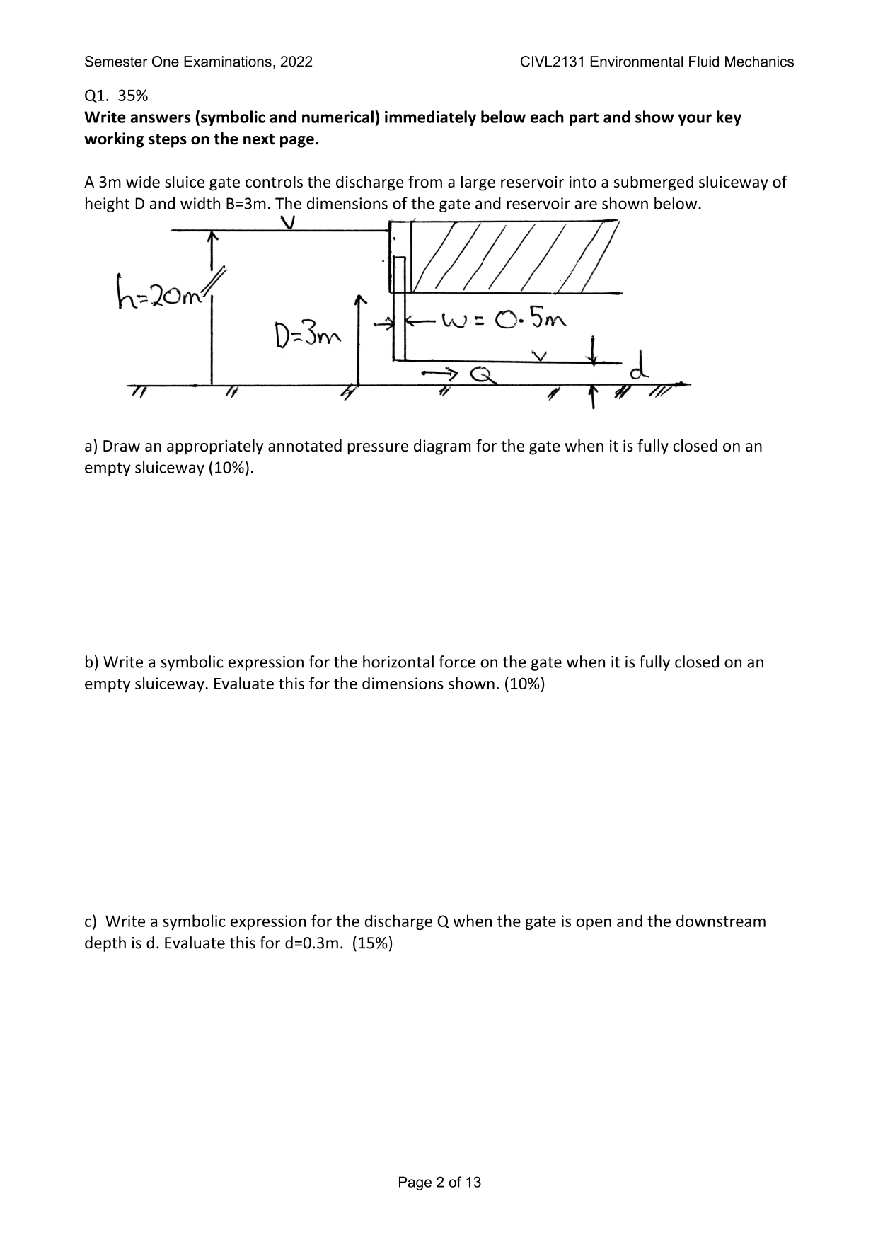 Q 1 . 3 5 % Write answers ( symbolic and