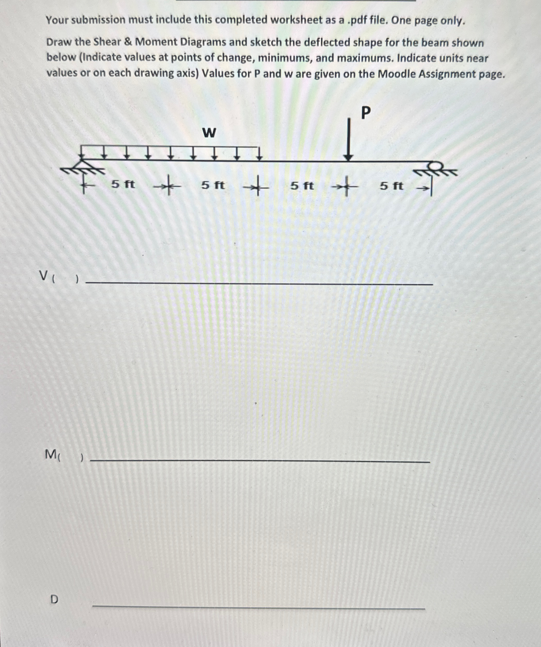 Your submission must include this completed