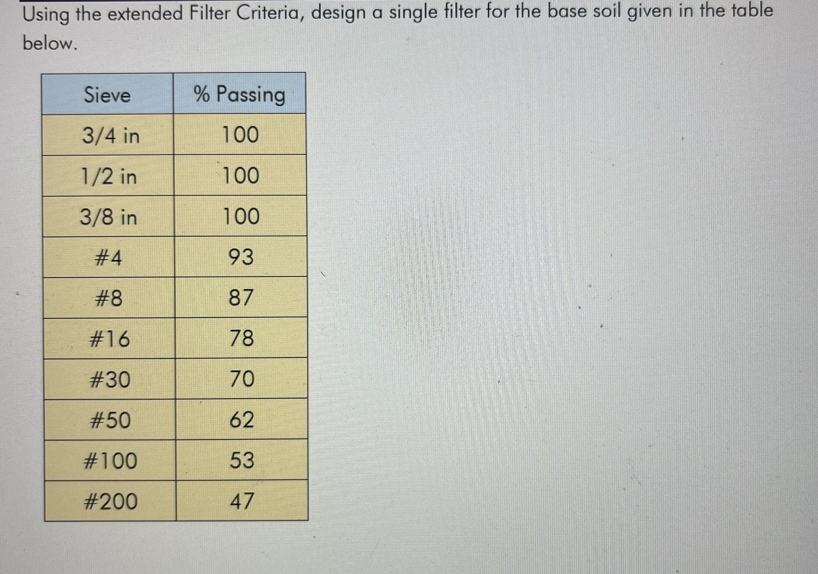 Using the extended Filter Criteria, design a