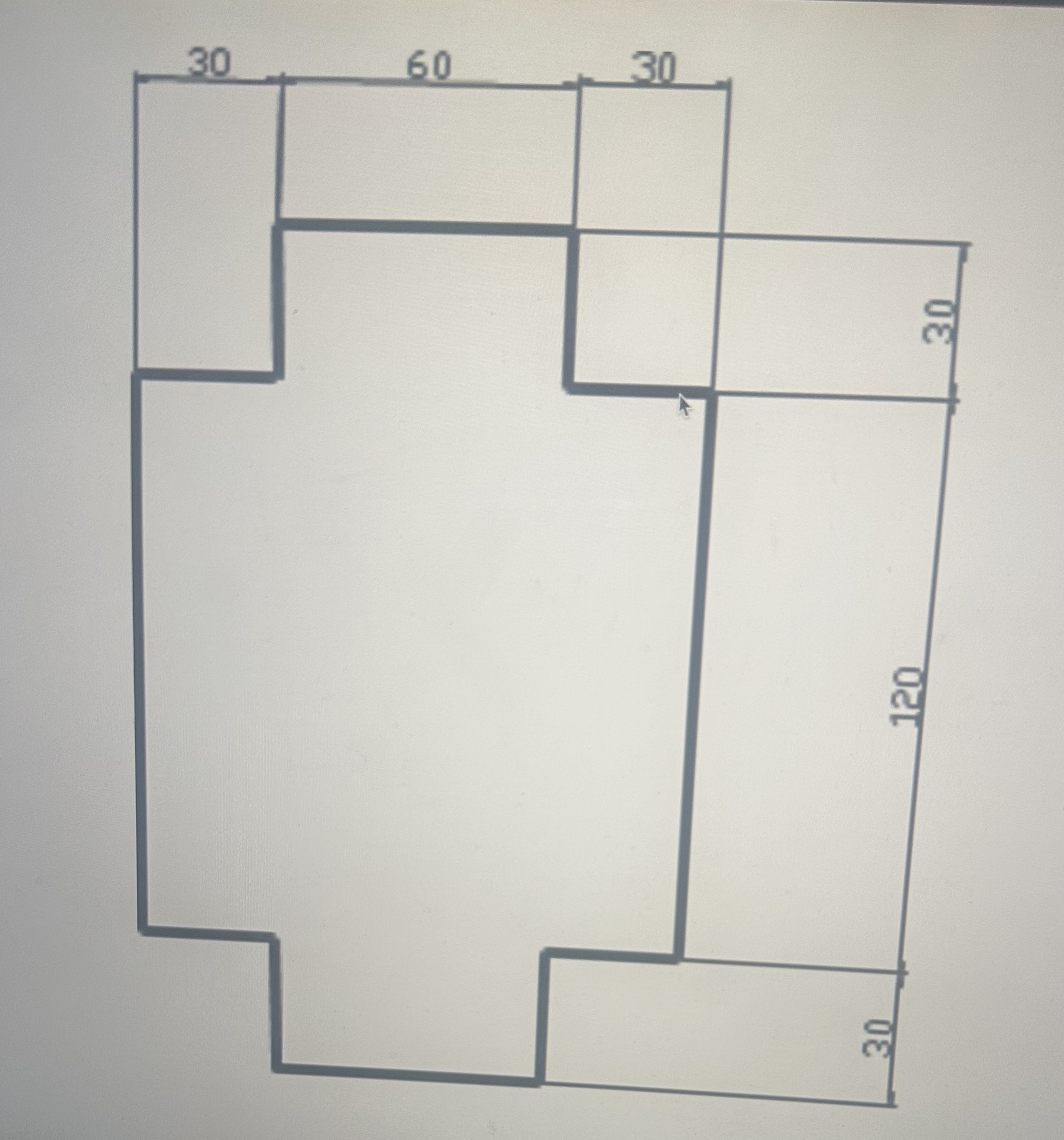 Find the second moment of area for the following