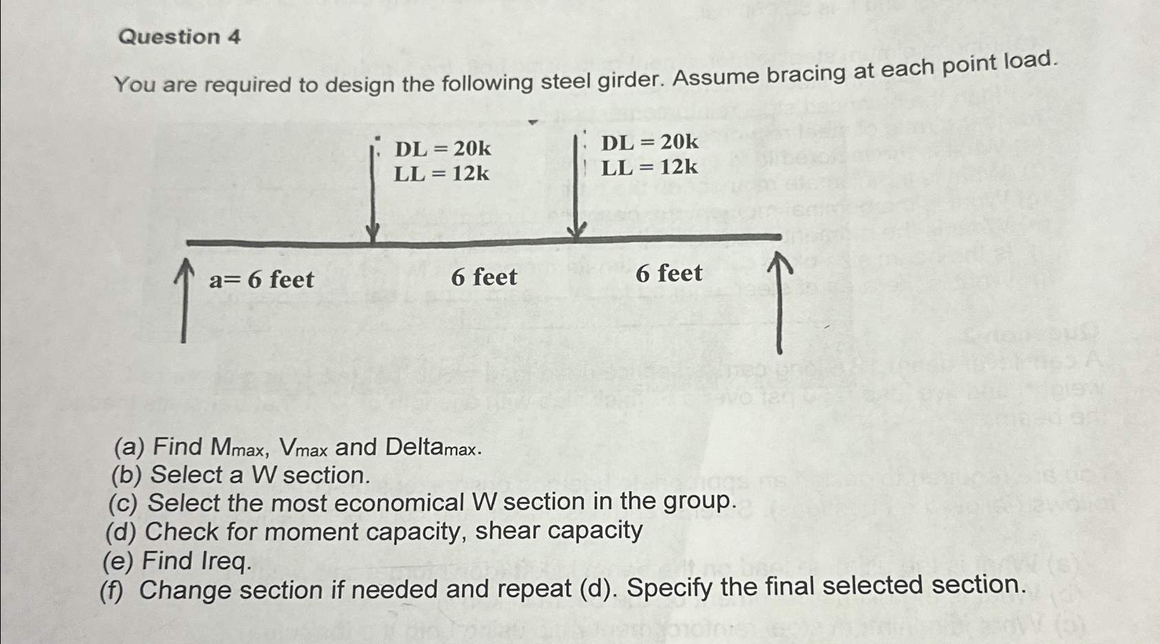 Question 4 You are required to design the