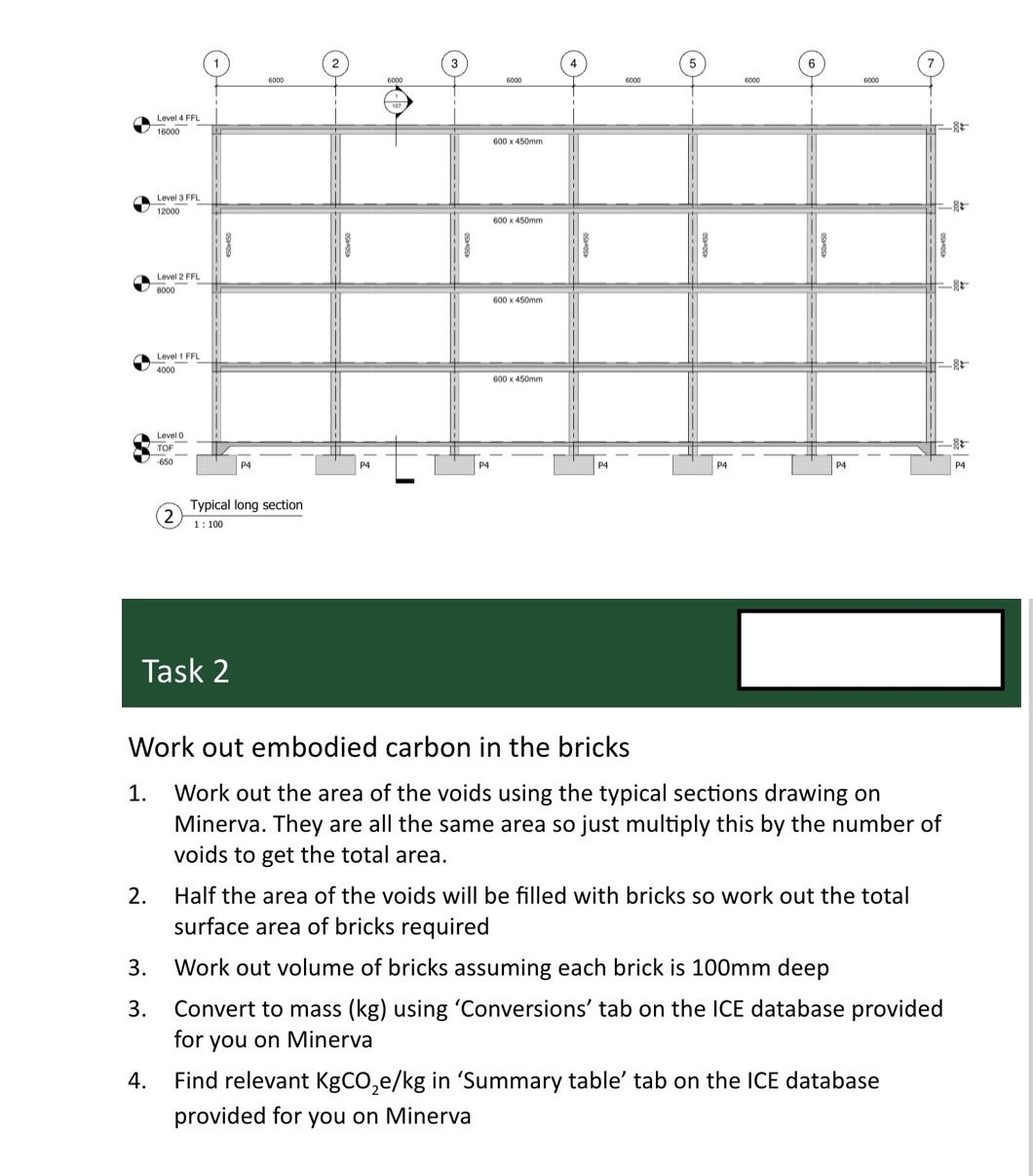 ( 2 ) Typical long section Task 2 Work out