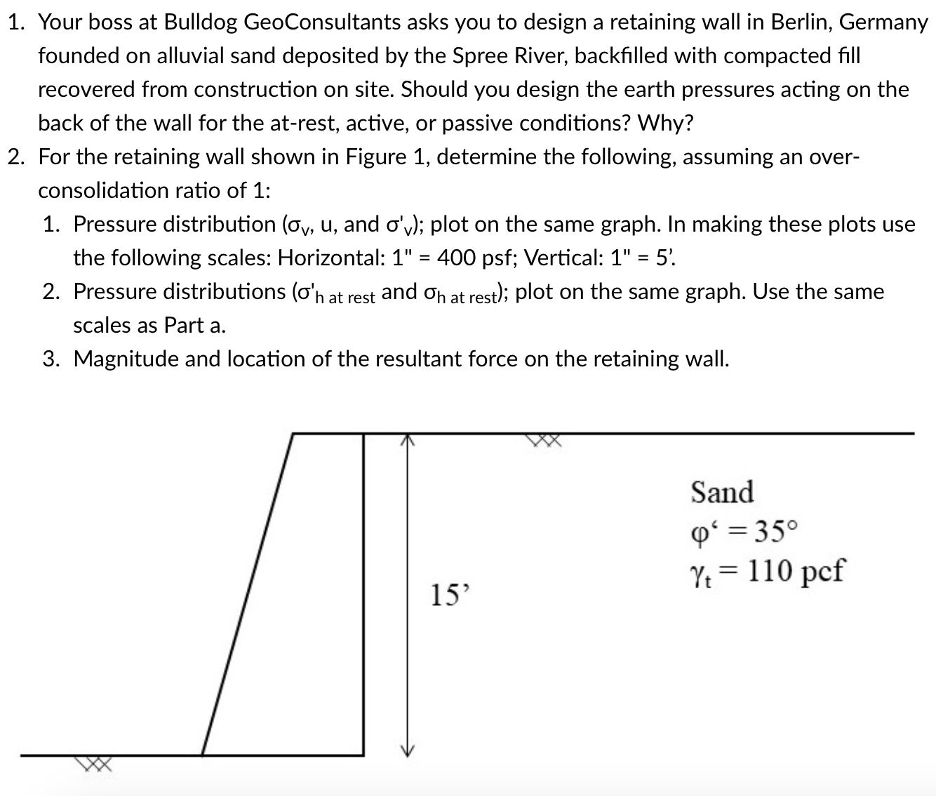 Your boss at Bulldog GeoConsultants asks you to