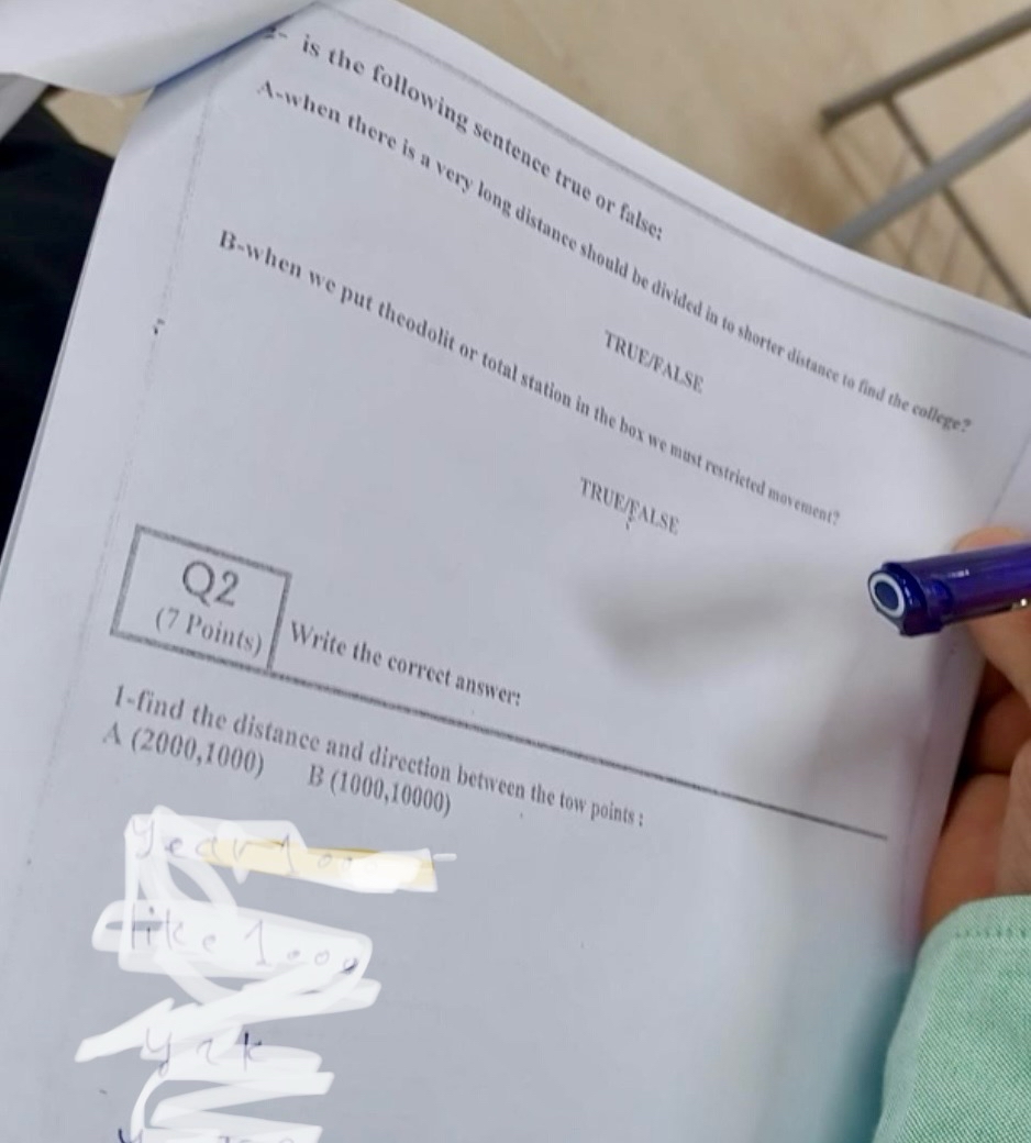 A . whern Q 2 ( 7 Points ) Wrife the correct