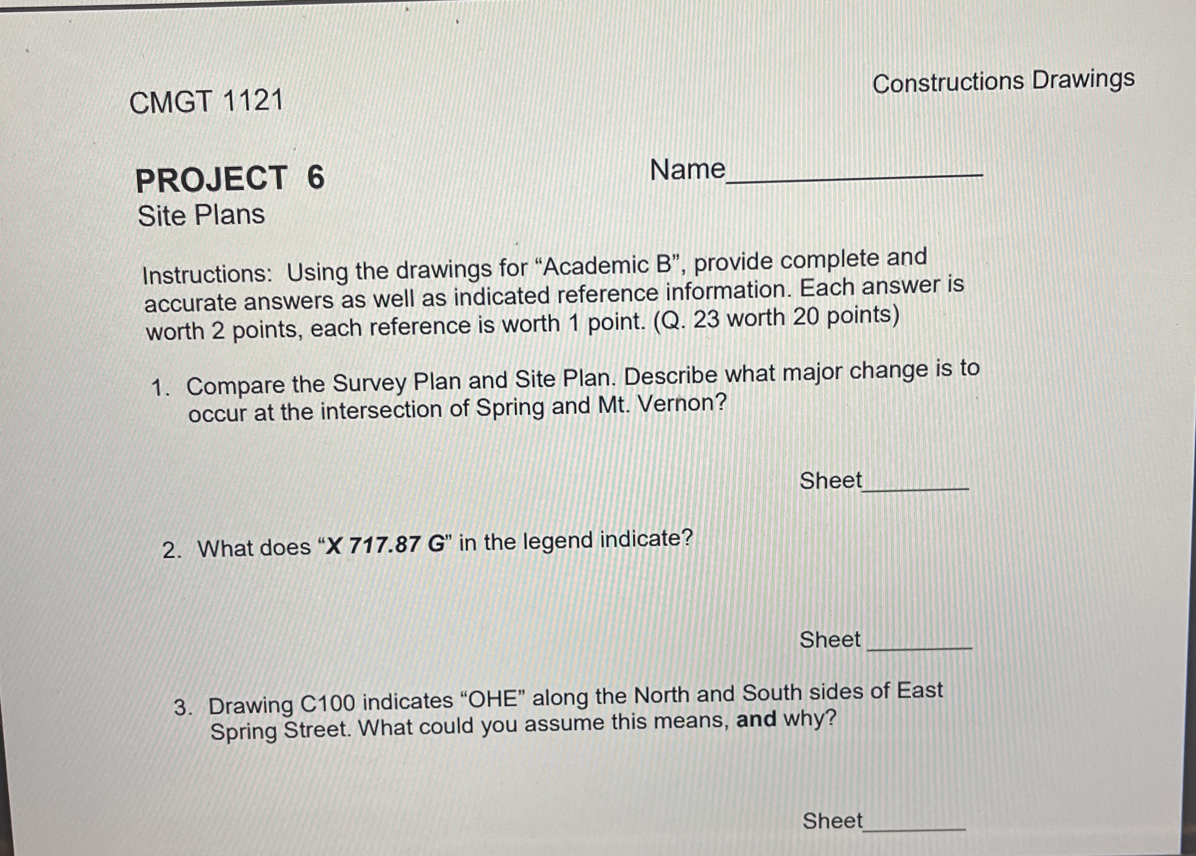 Construction drawings CMGT 1 1 2 1 Constructions
