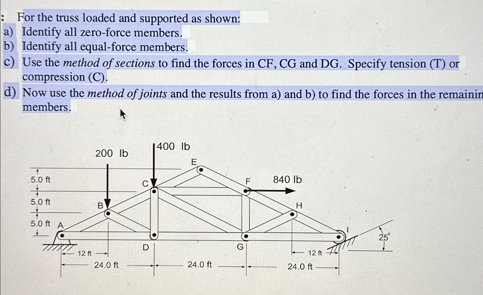 How to solve... : For the truss loaded and