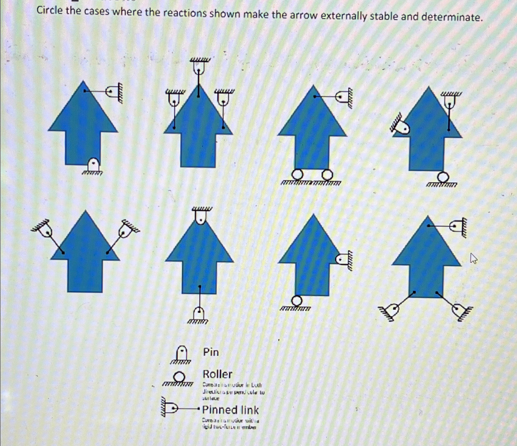 Circle the cases where the reactions shown make