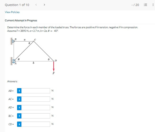 View Policies Current Attempt in Progress