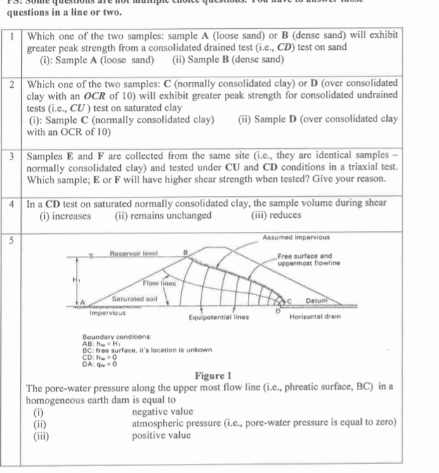questions in a line or two.