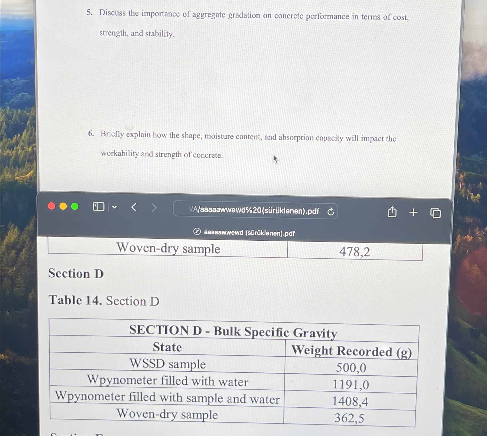 Discuss the importance of aggregate gradation on