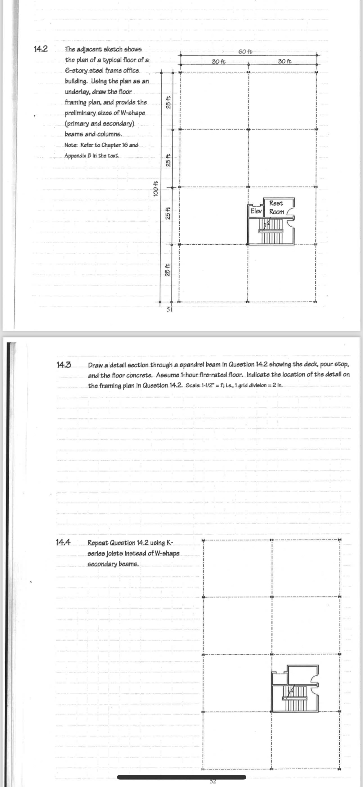 1 4 . 2 1 4 . 3 Draw a detall section through a