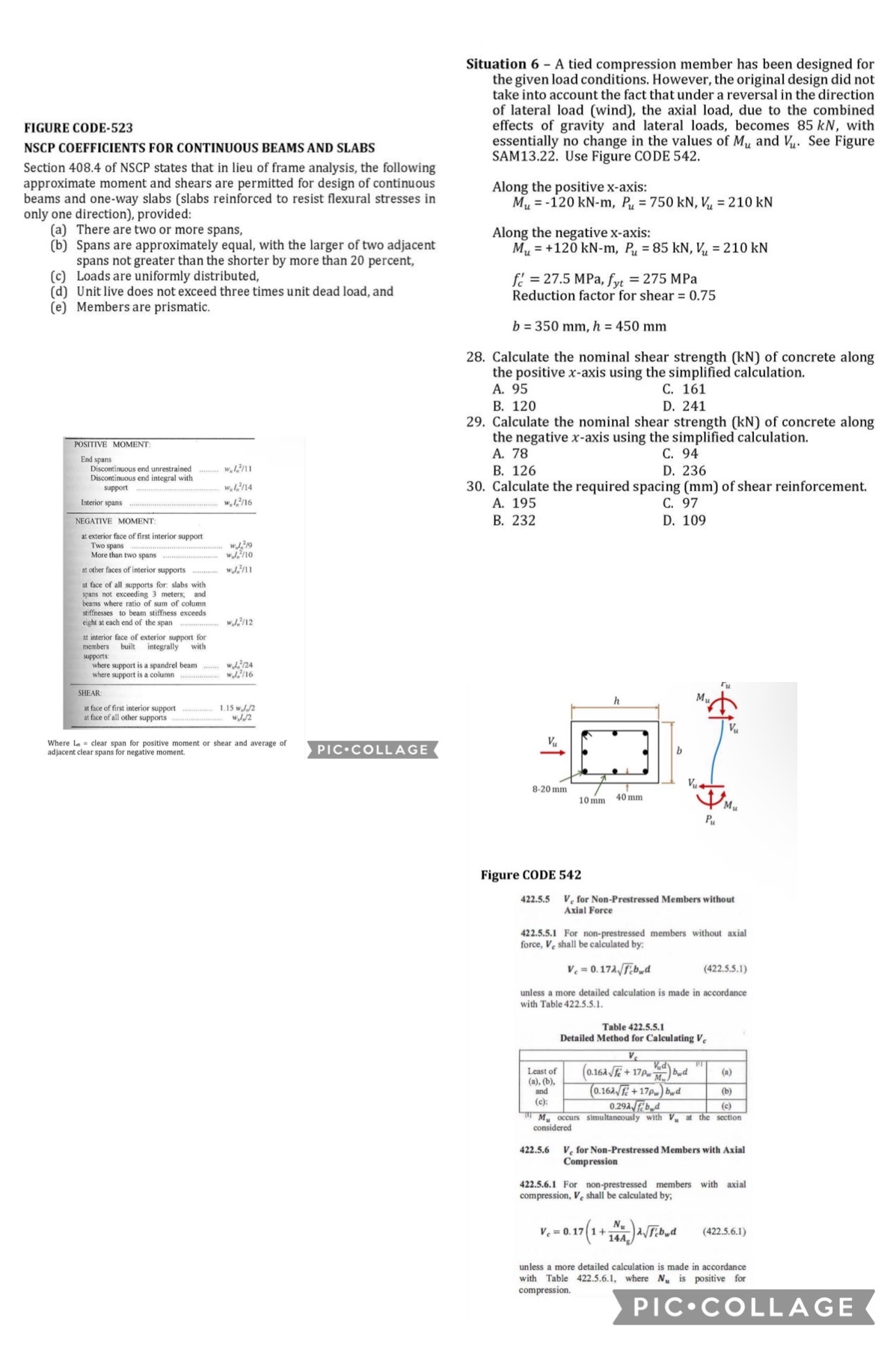 A tied compression member has been designed for