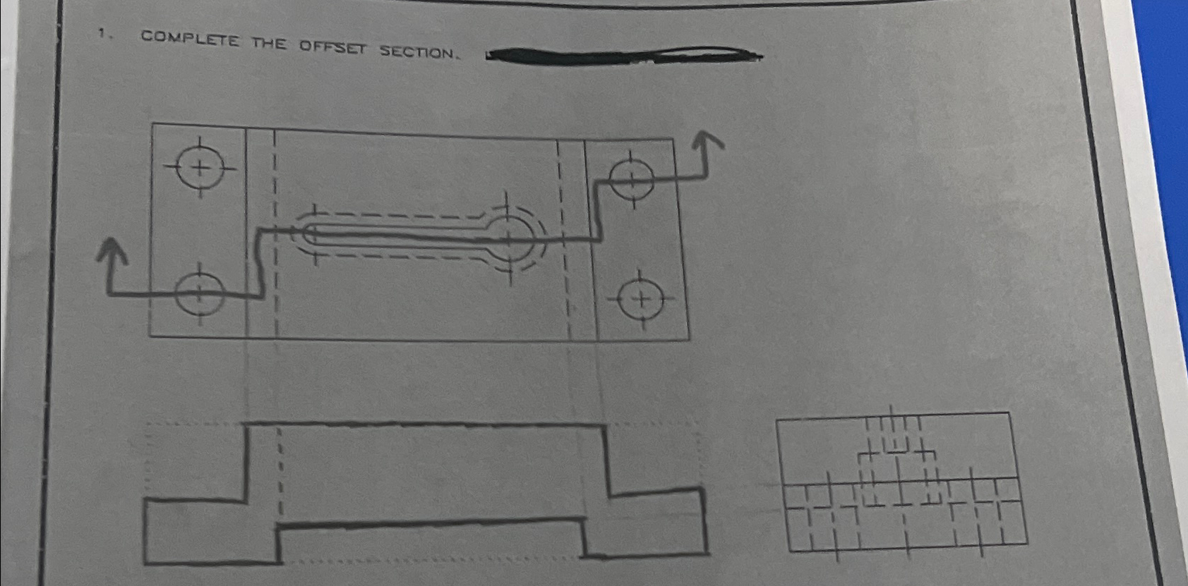 COMPLETE THE OFFSET SECTION.