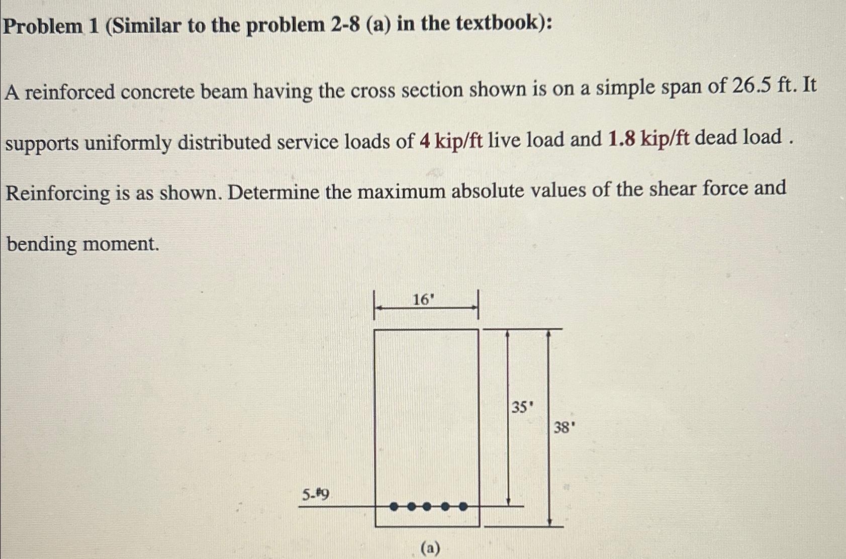 Problem 1 (Similar to the problem 2-8 (a) in the