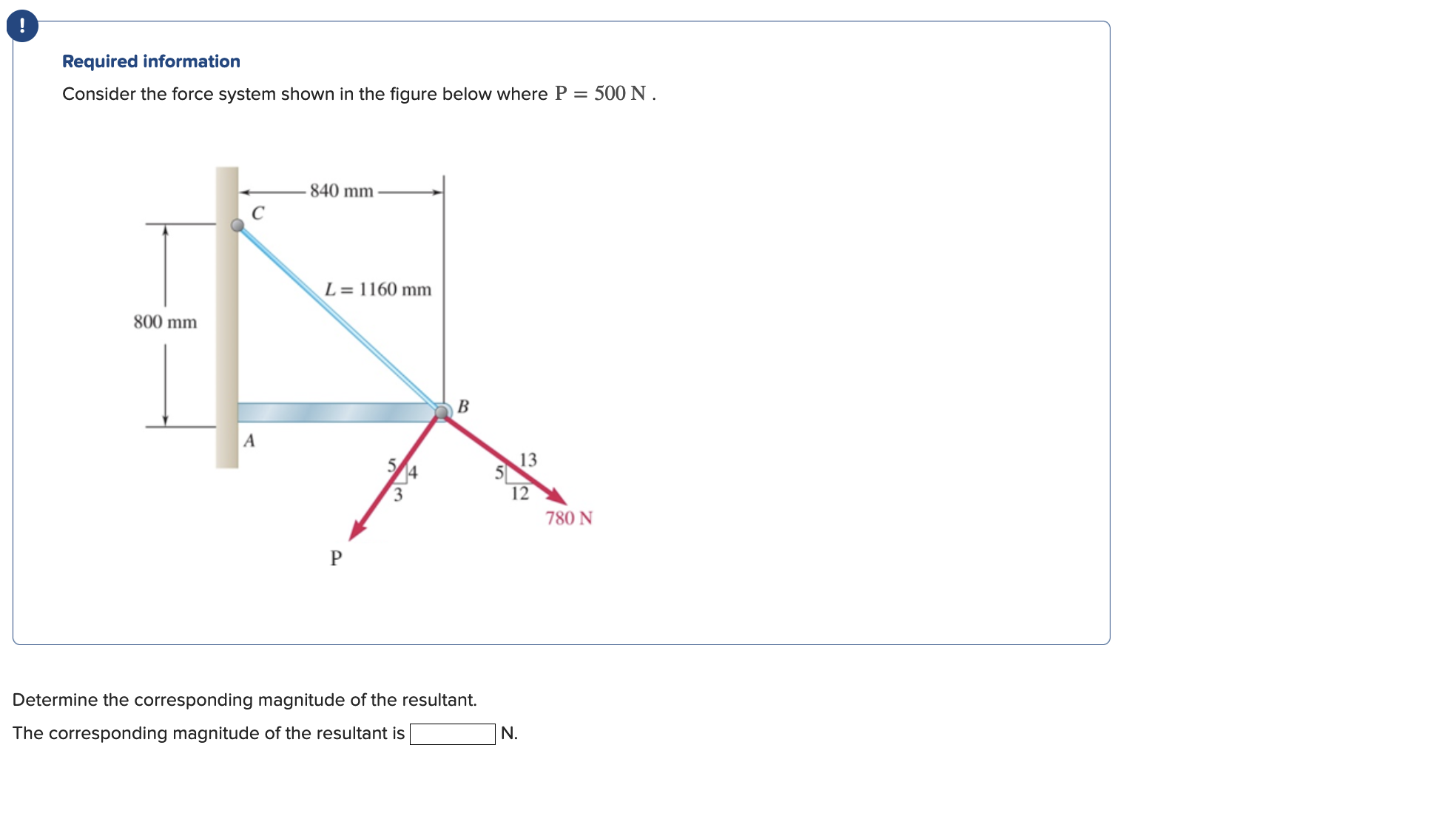 Required information Consider the force system