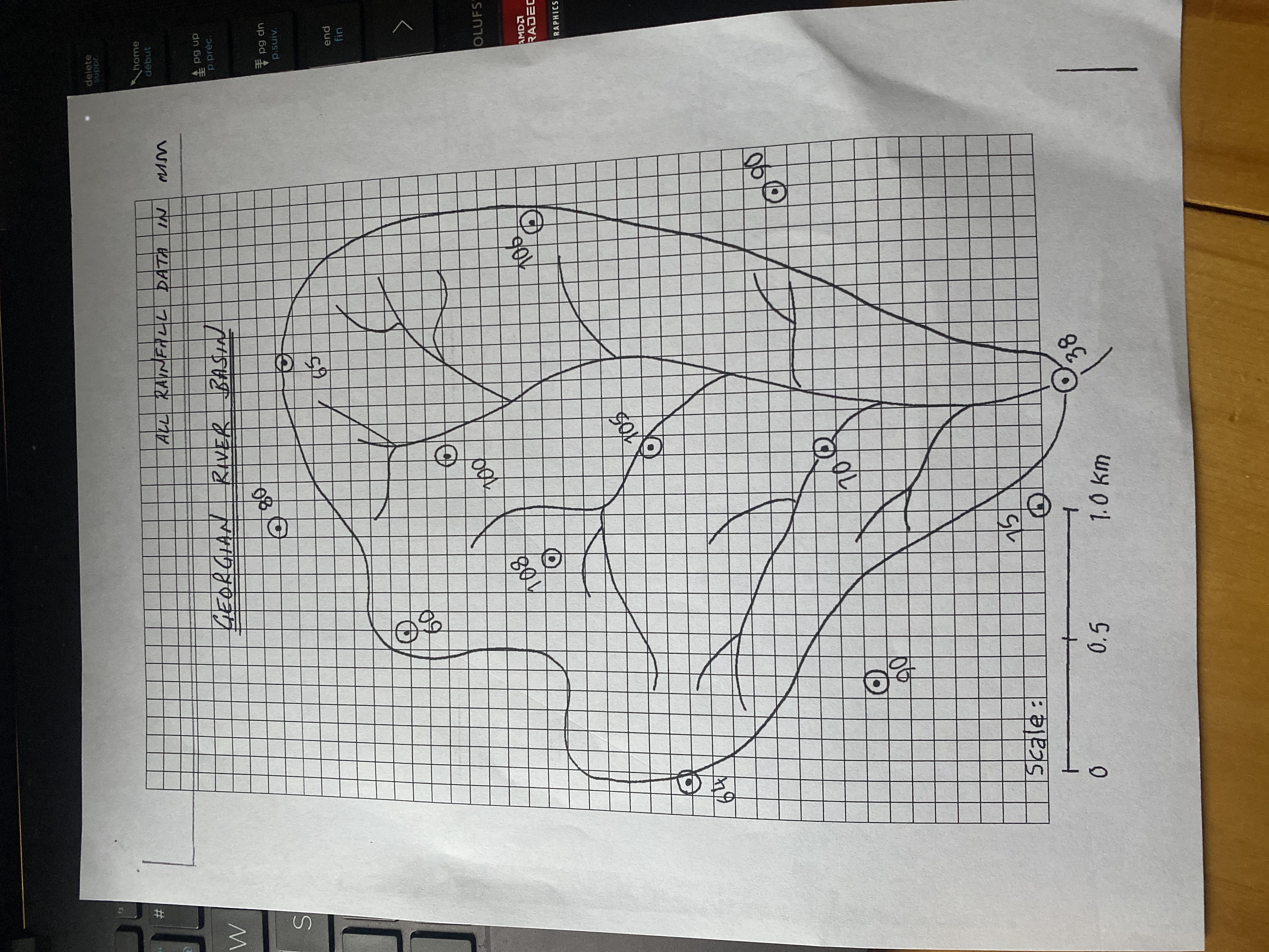 based on the supplied map of the georgian rover