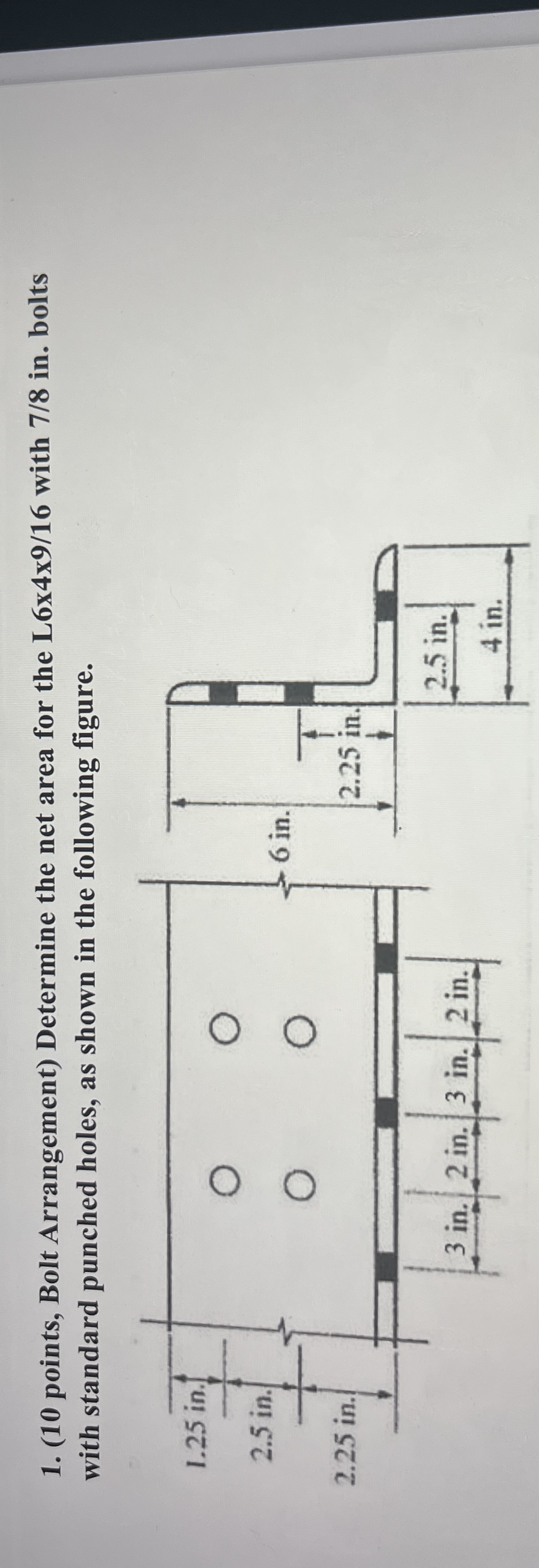 ( 1 0 points, Bolt Arrangement ) Determine the