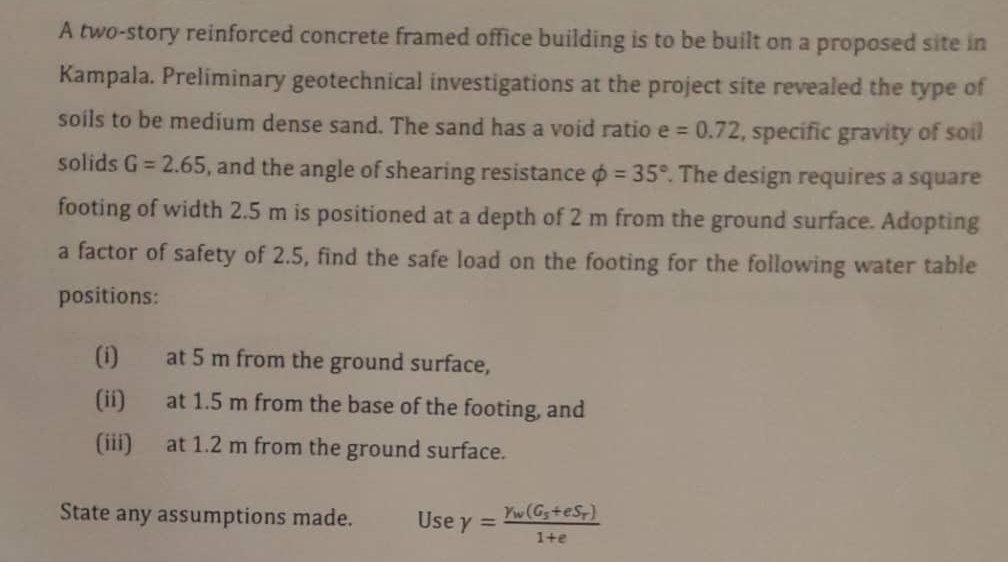 A two - story reinforced concrete framed office