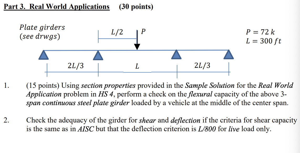 Part 3 . Real World Applications ( 3 0 points ) (