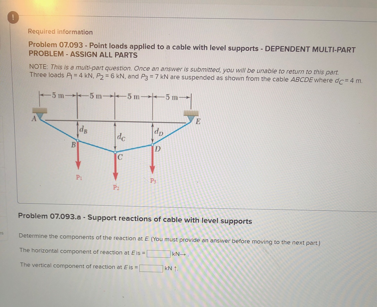 Required information Problem 0 7 . 0 9 3 - Point