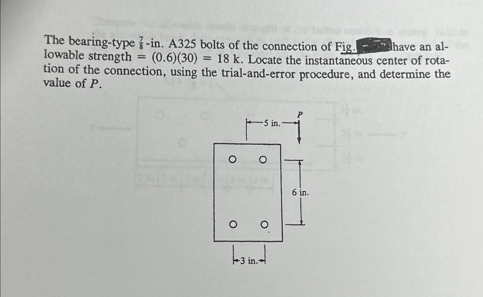 The bearing - type 7 8 - in . A 3 2 5 bolts of