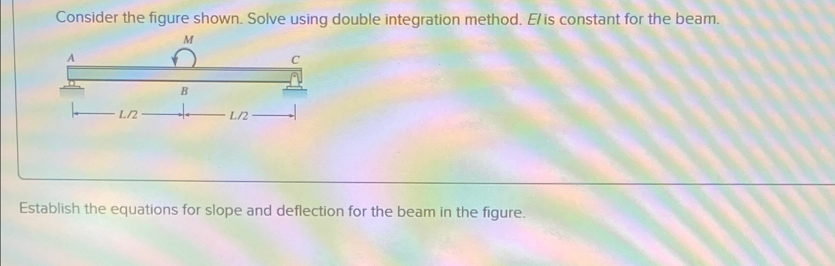 Consider the figure shown. Solve using double