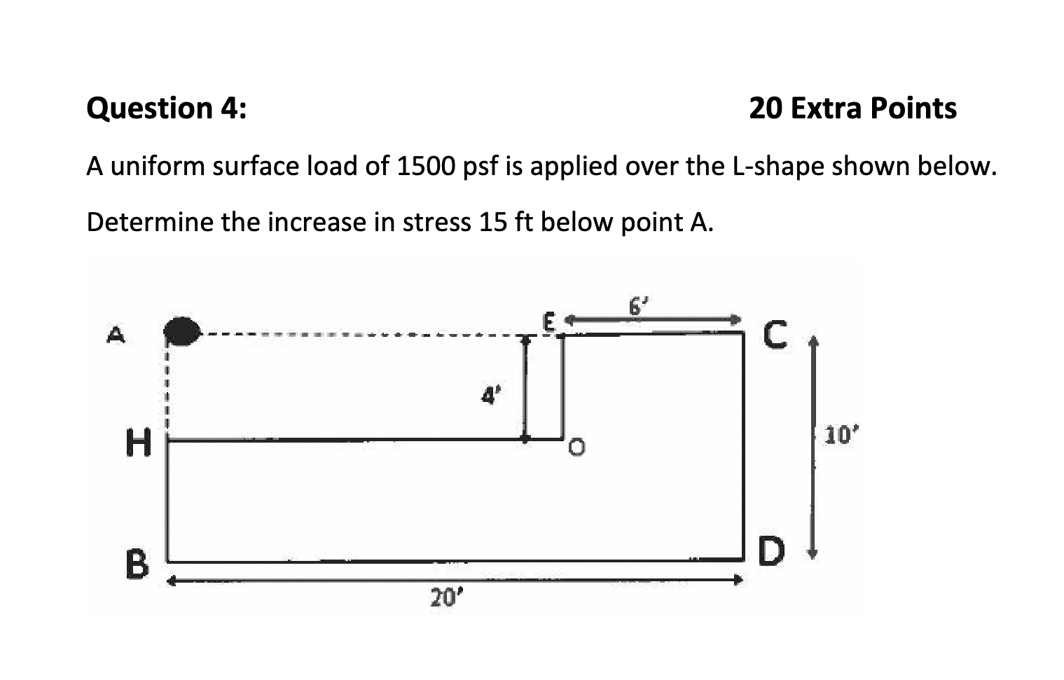 Question 4 : 2 0 Extra Points A uniform surface