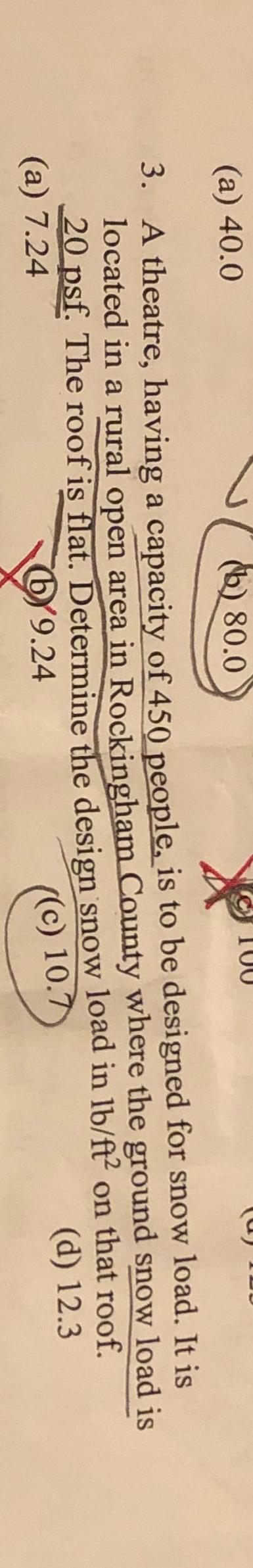 3 . A theatre, having a capacity of 4 5 0 people,