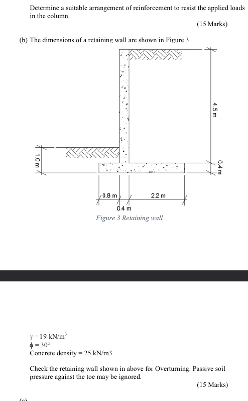 Determine a suitable arrangement of reinforcement