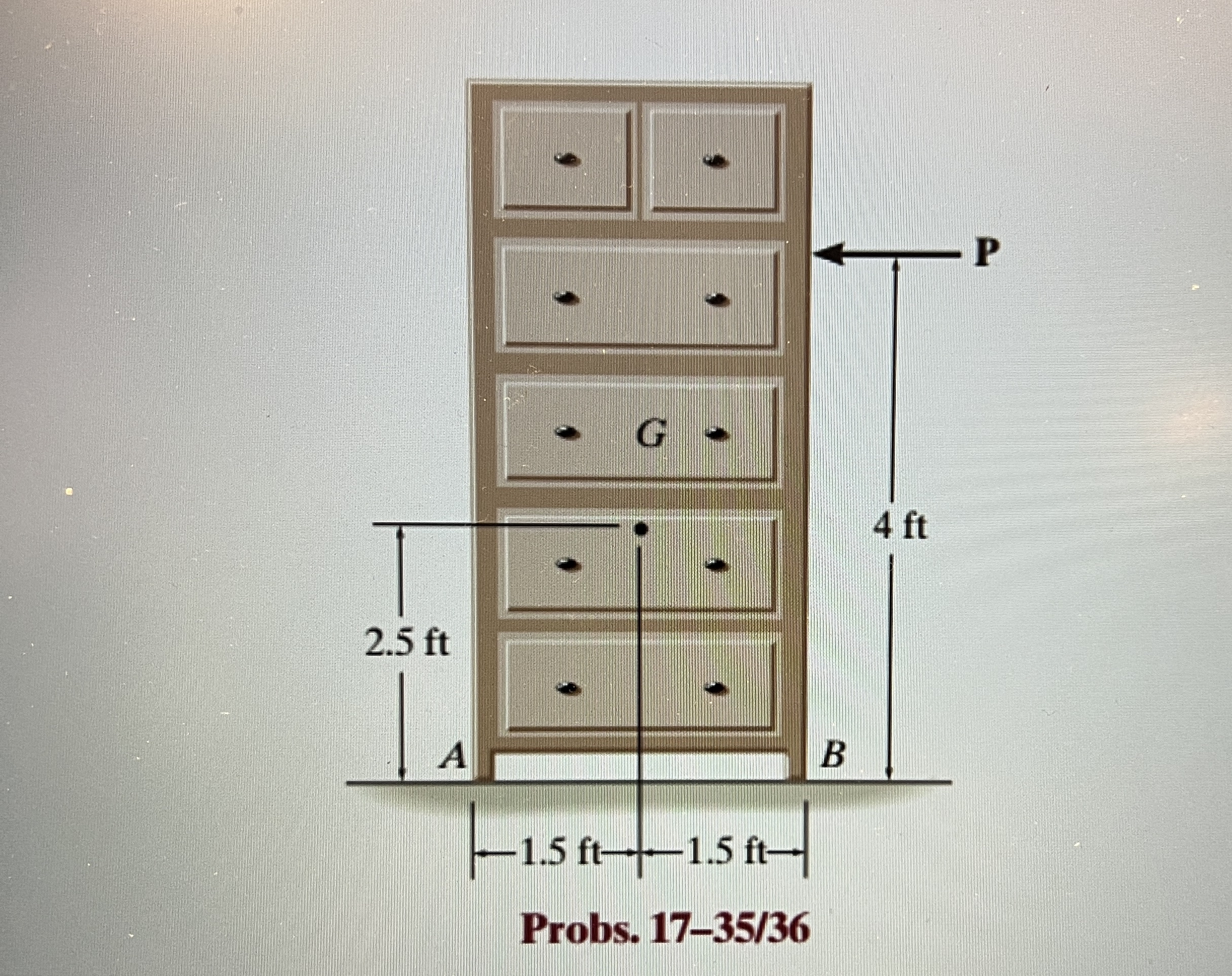 1 7 - 3 5 . The dresser has a weight of 8 0 l b