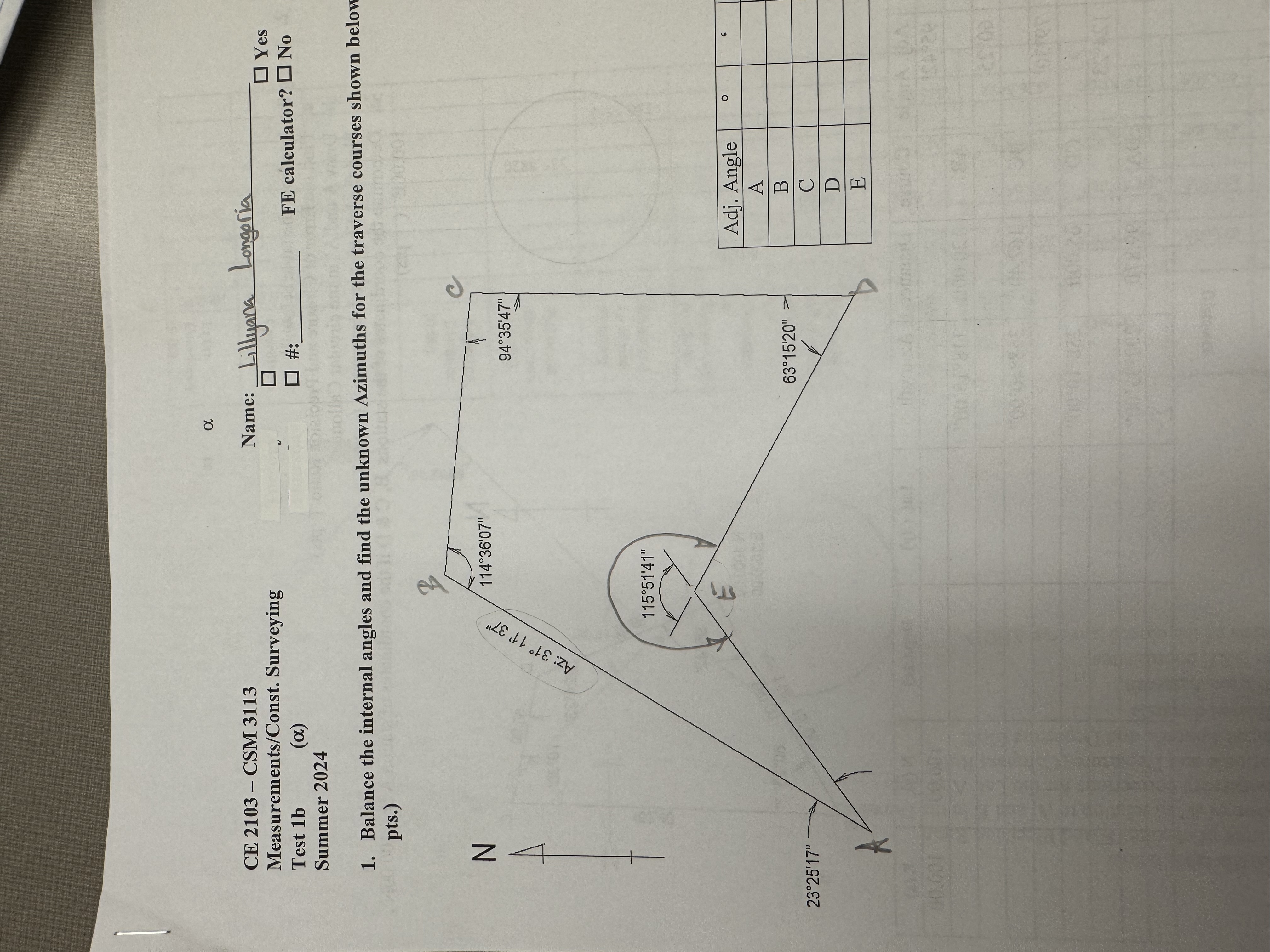 CE 2 1 0 3 - CSM 3 1 1 3 Measurements / Const .