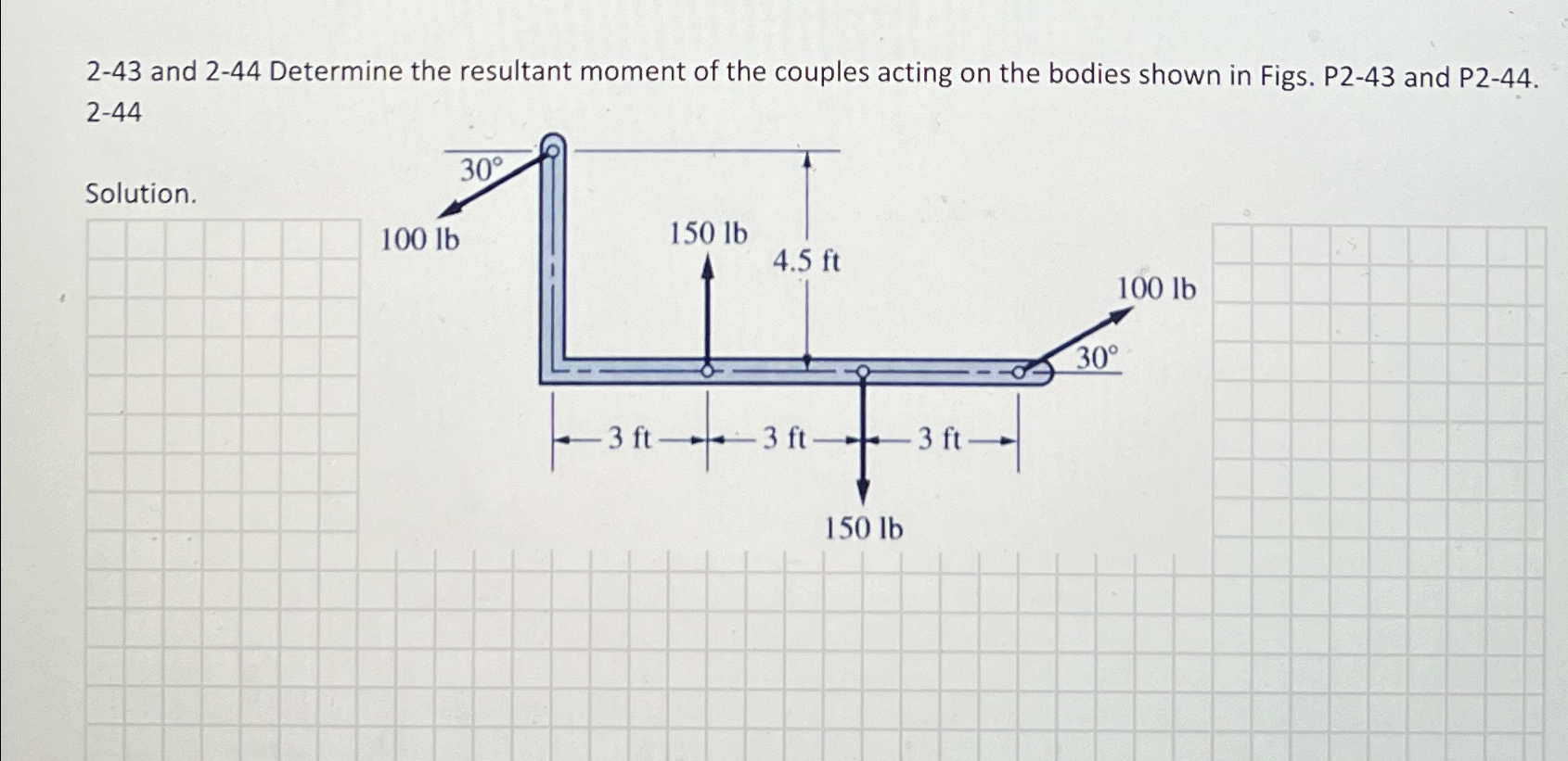 Determine the resultant moment of the couples