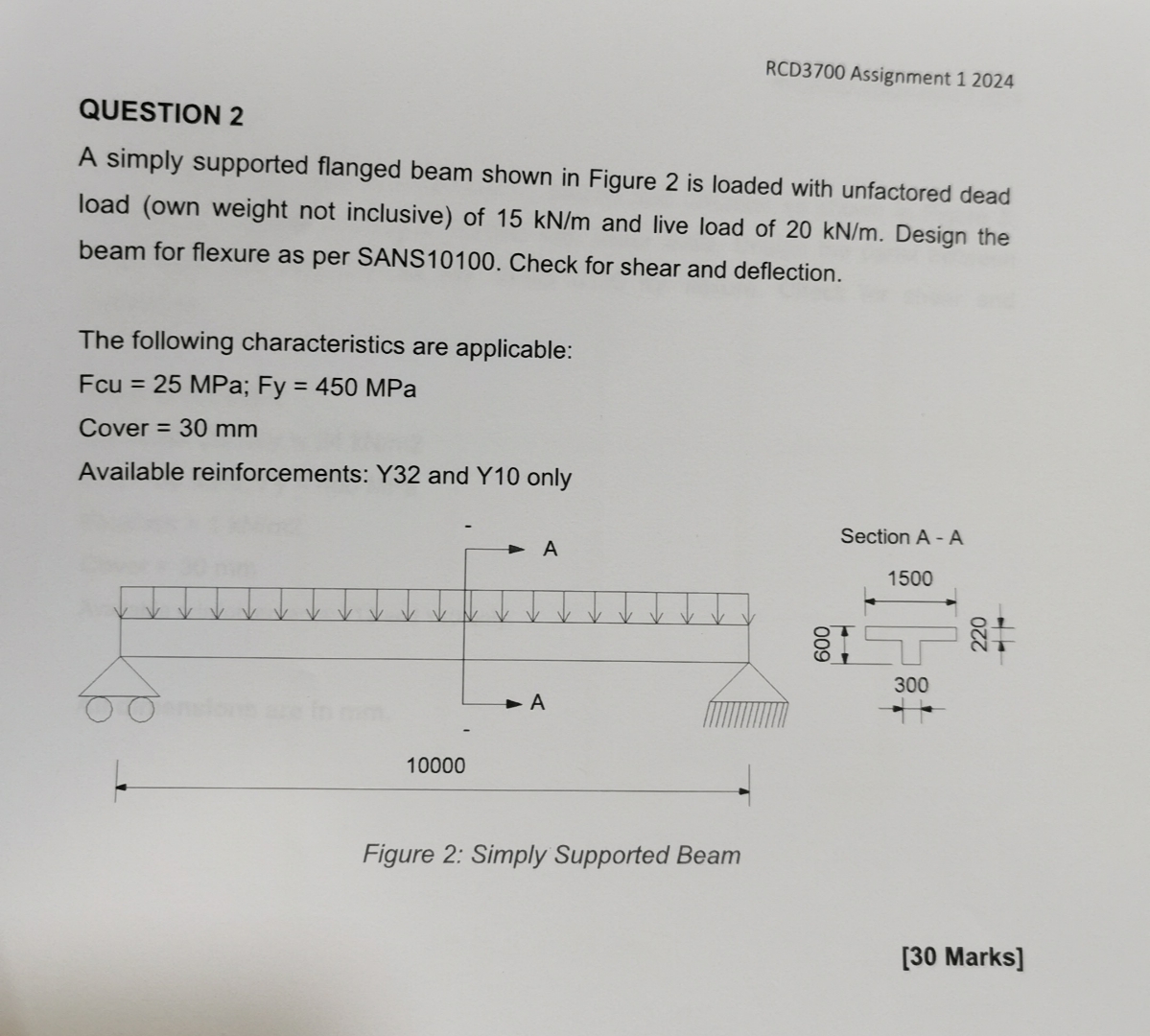 Are you supposed to add the self weight in this