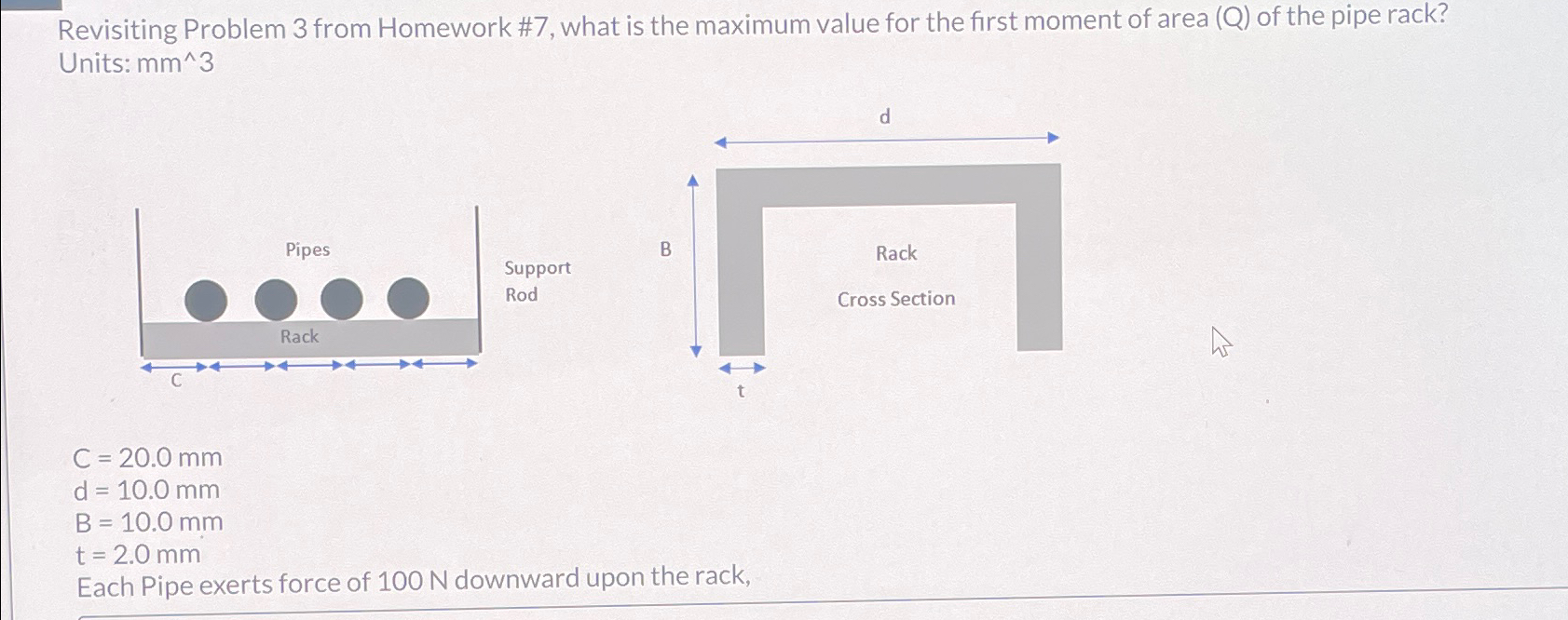 Revisiting Problem 3 from Homework # 7 , what is